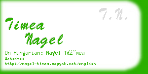 timea nagel business card